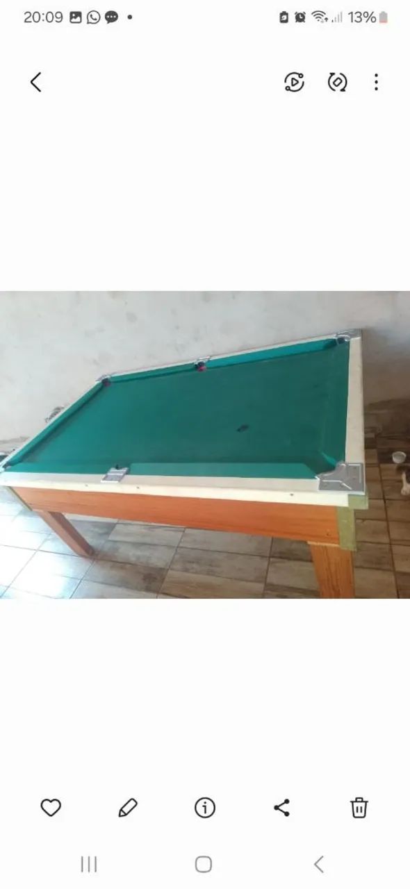 Mesa de bilhar para residência tamanho normal de bar - Foto 2