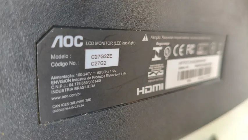 Monitor Gamer Aoc 27 polegadas 240hz - Foto 4