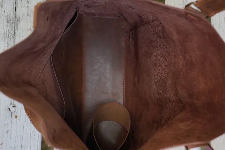 bolsa tote shopper couro legitimo unisex - Foto 4