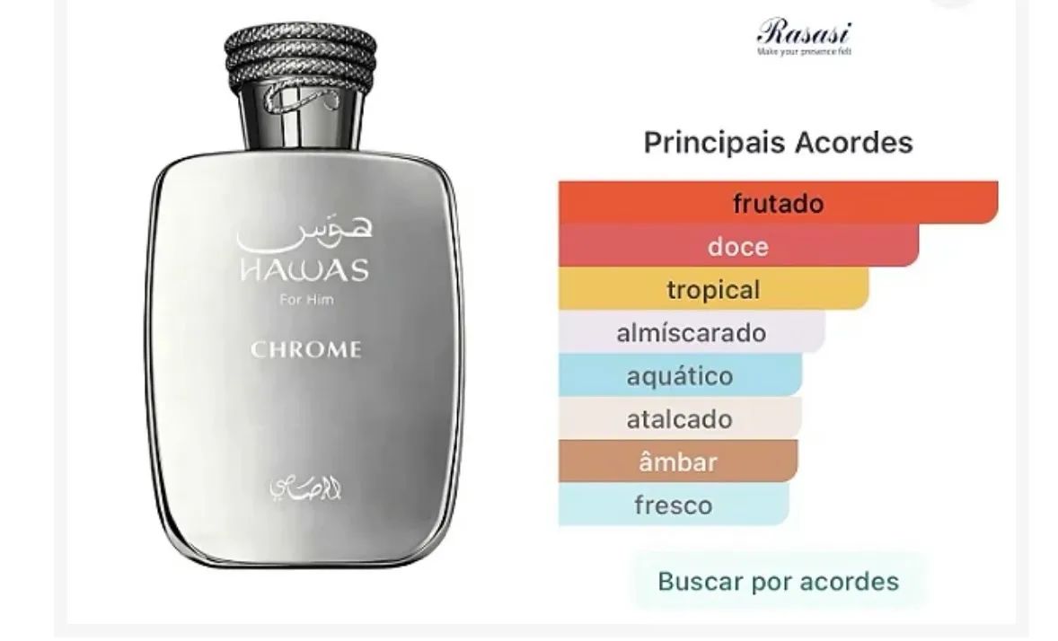 Perfume Árabe Hawas Chrome  - Foto 4