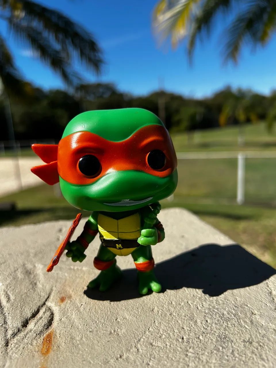 Funko pop Michelângelo Tartarugas Ninja com caixa 