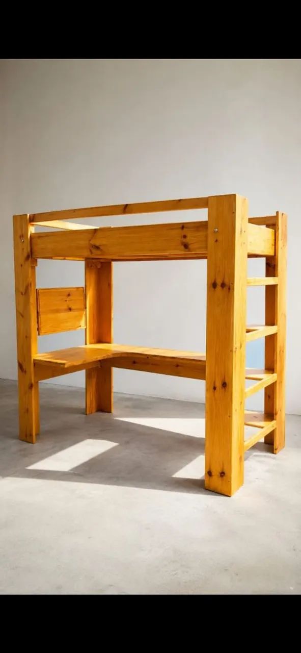 Vendo cama escritório de madeira naval.