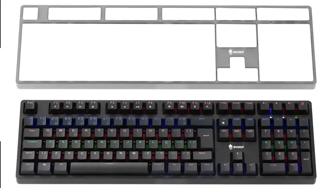Teclado gamer switch BLUE evolut Mantis eg218 abnt2 - Foto 3
