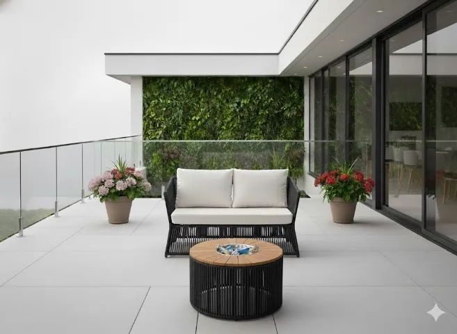 Conjunto de Sofa Gaivotas em Corda Nautica - Foto 4