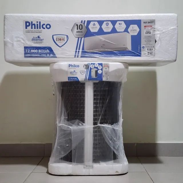 Ar-Condicionado 12000 BTU/h Philco Inverter Quente/Frio 220v - Novo, Lacrado, NF, Garantia