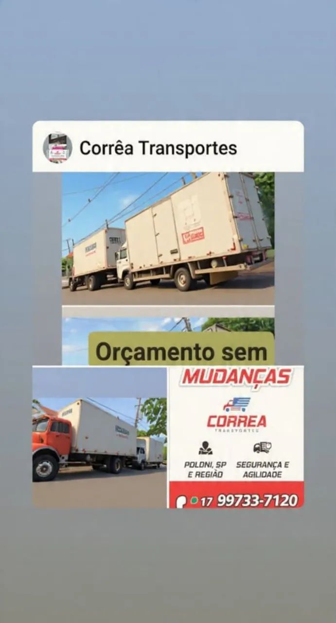 Fretes E Mudanças pra todas as Regiões 
