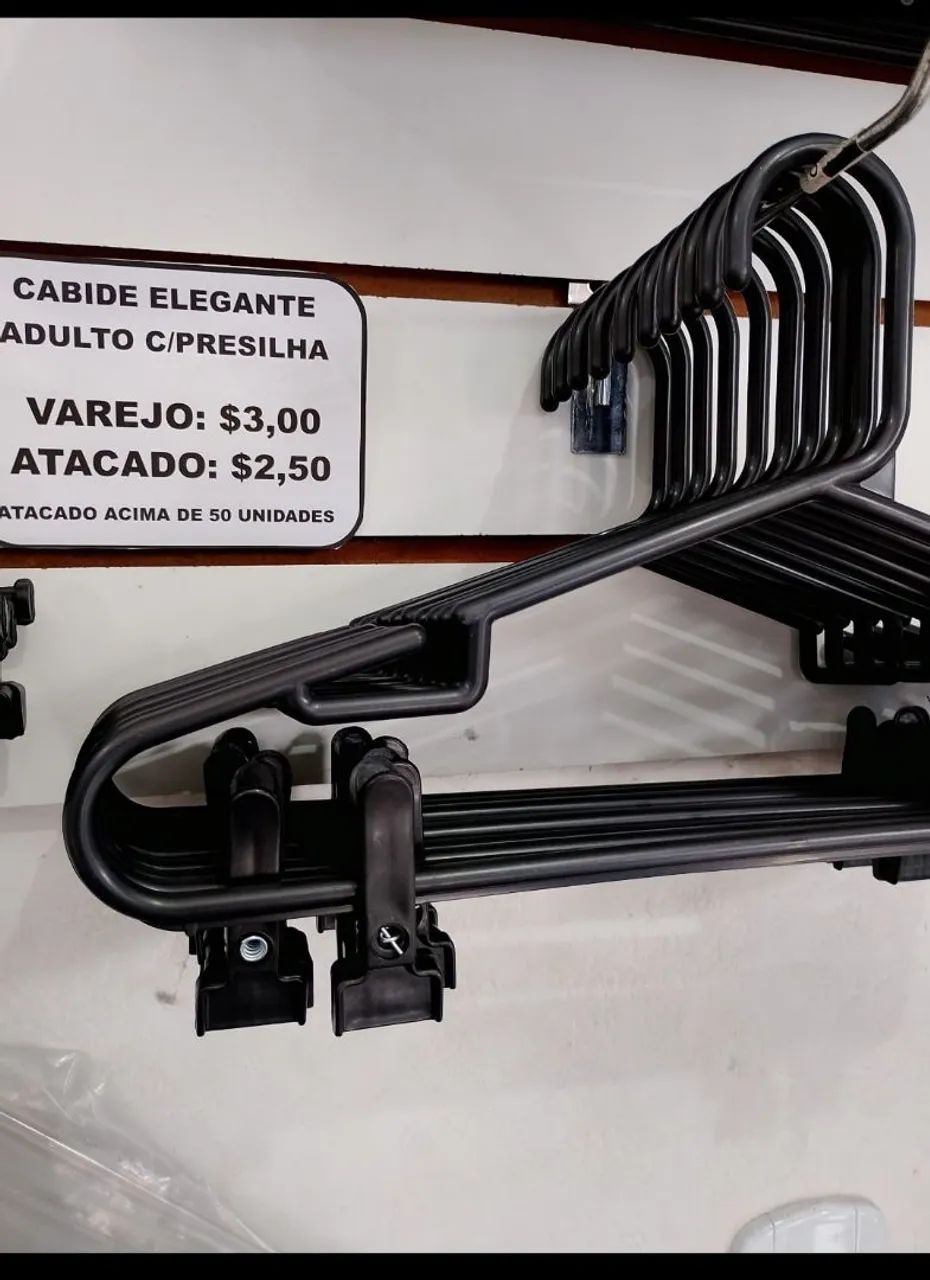 Cabide elegante adulto c/presilha  - Foto 3
