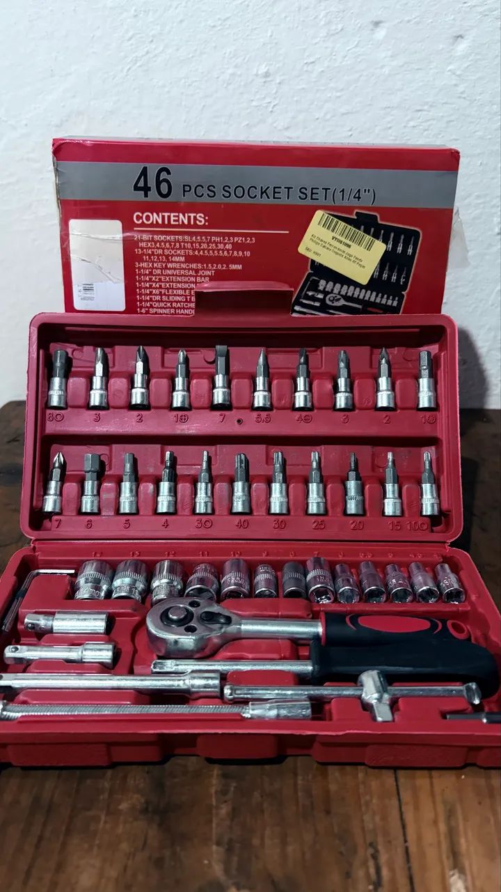 KIT DE FERRAMENTAS 46 PEÇAS 