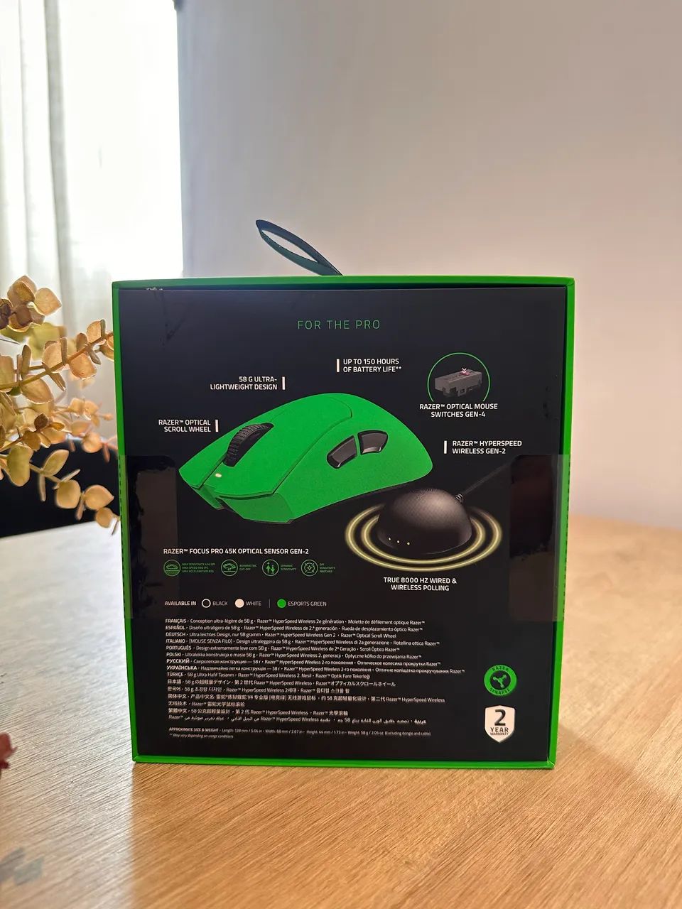 Mouse Razer DeathAdder V4 PRO - Green Edition - Foto 2