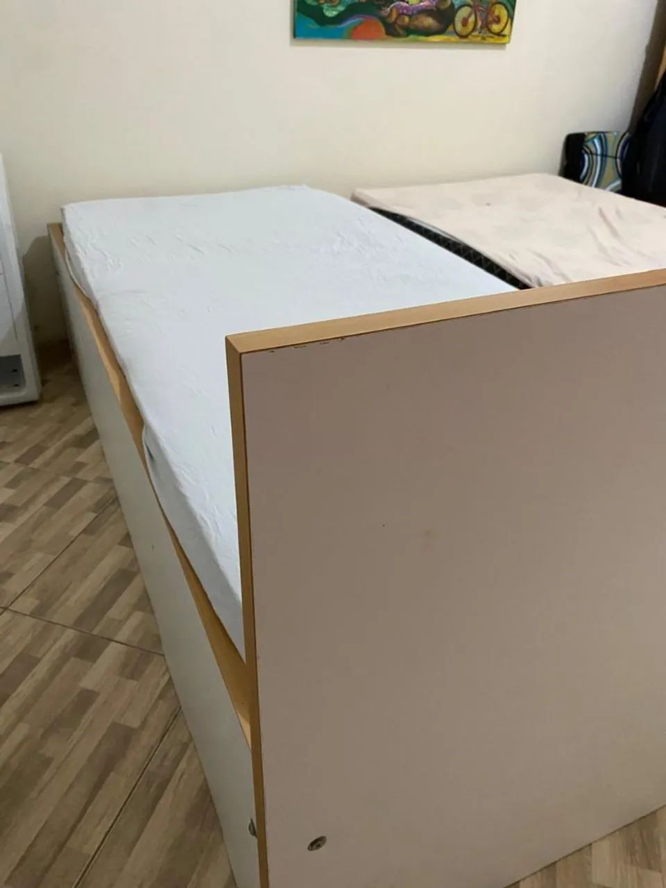 Cama de solteiro madeira pura  - Foto 4