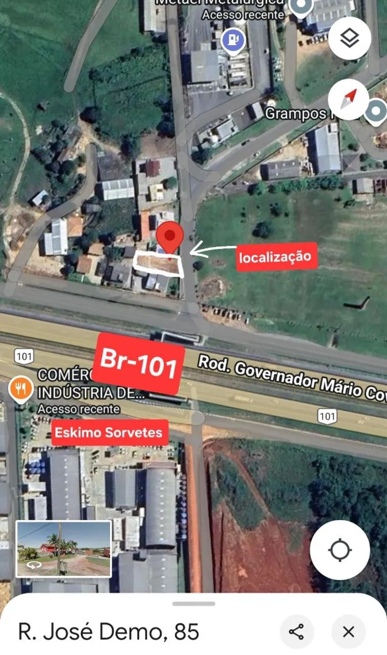 Lote industrial 368m2 a poucos metros da BR-101 
