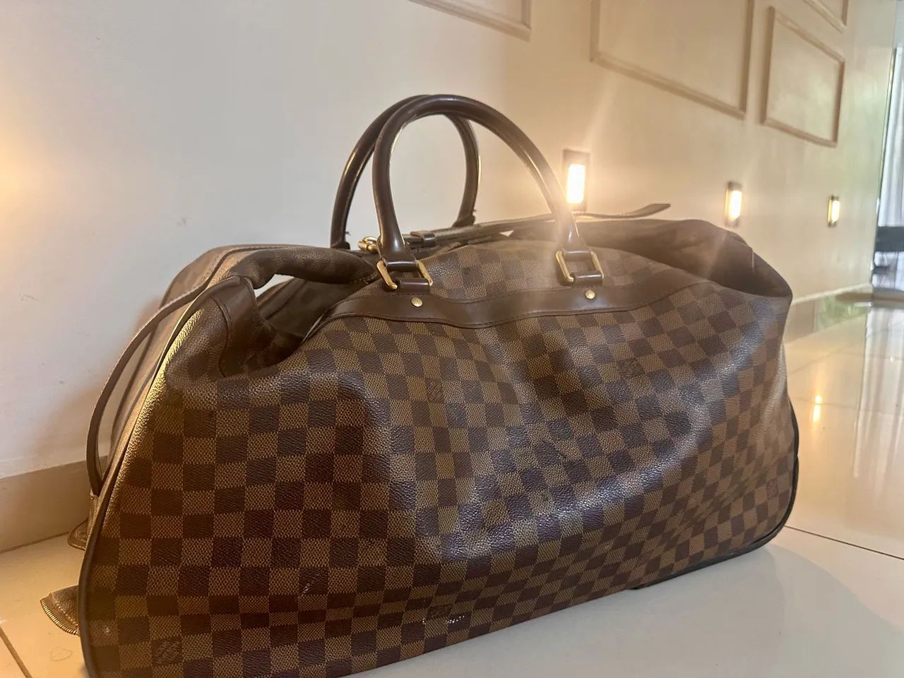 Mala Louis Vuitton Eole 50 Rolling Damier Ebene original - Foto 4