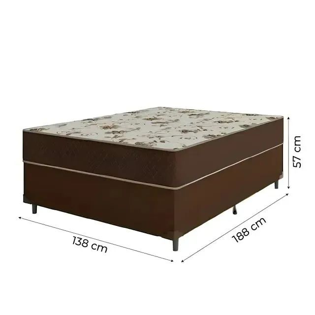 Cama box casal espuma D33 novo  - Foto 3
