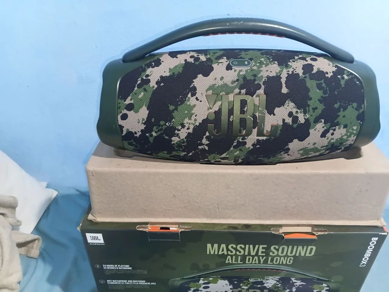 Caixa bom box 3 camuflada prova agua  - Foto 5