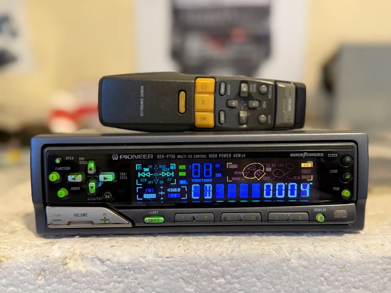 Pioneer deh 736 com Bluetooth 