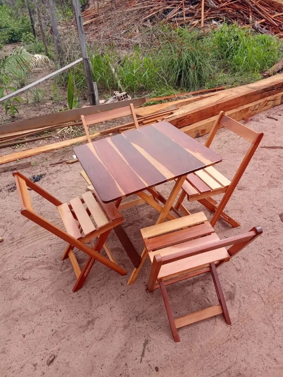 Mesa dobrável rusrica 