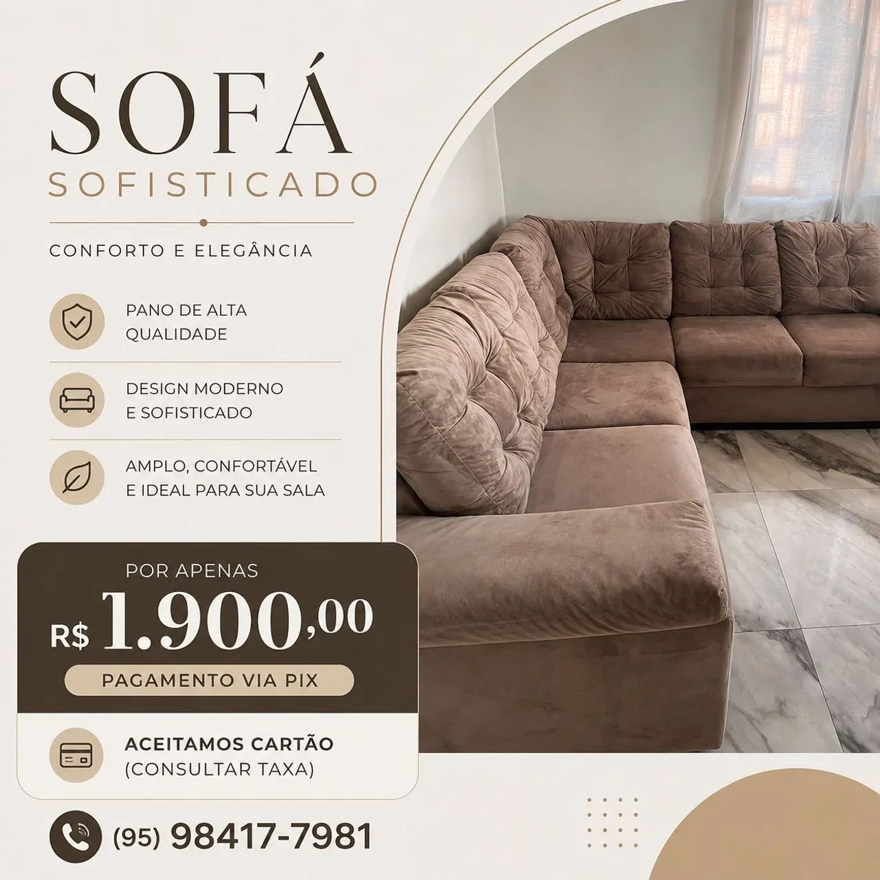 Sofá sofisticado  - Foto 2