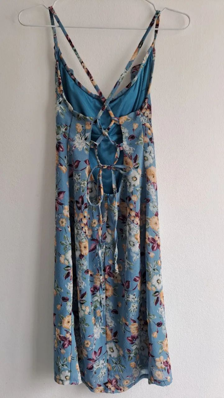 Vestido estampado crepe