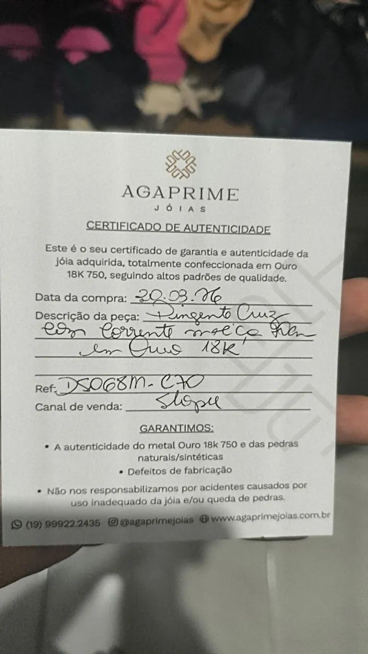 Corrente de ouro 70cm - Foto 4