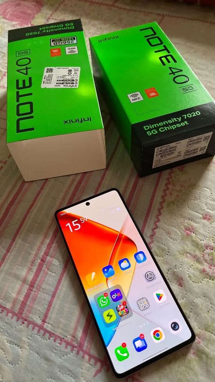 Infinix Note 40 5G DOURADO COM NF - Foto 2