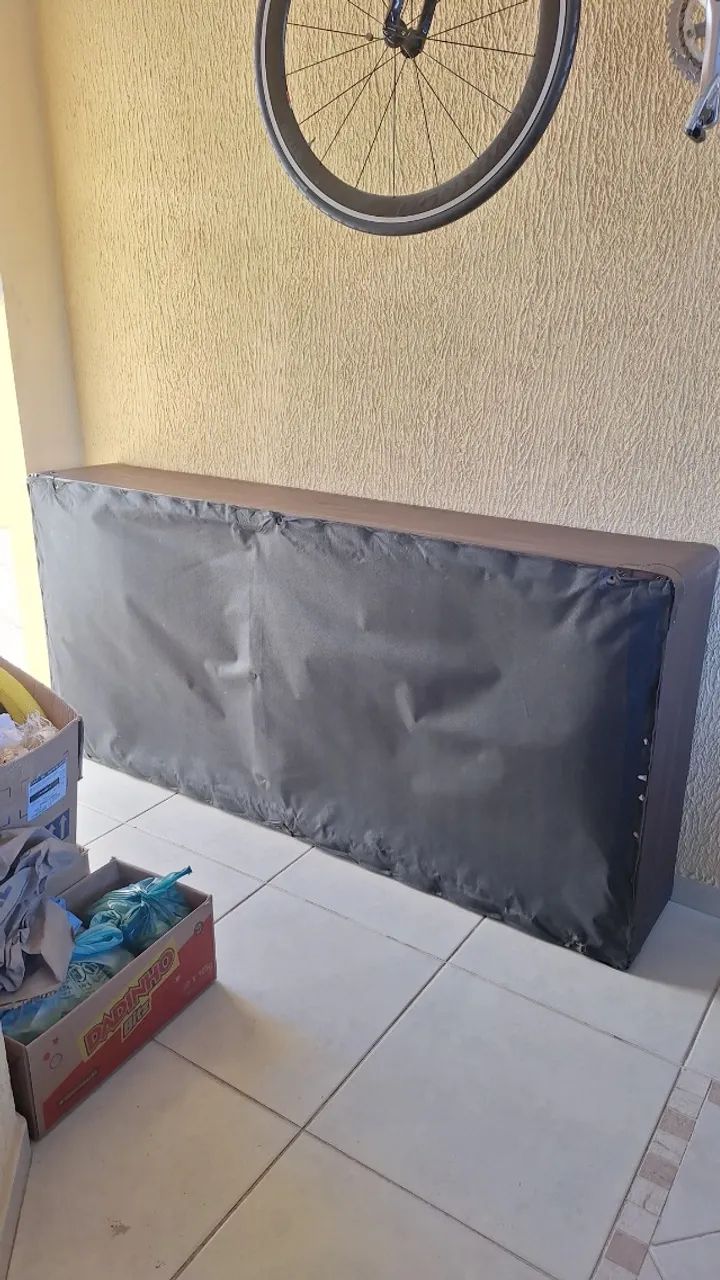 cama box solteiro + colchão + cabeceira - Foto 4