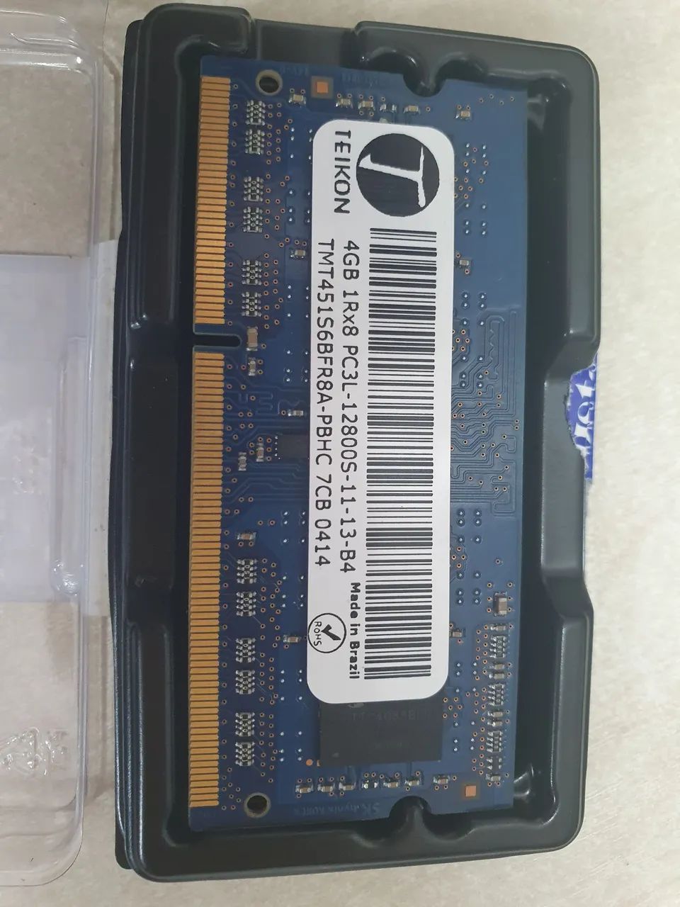 Memória pc3L 12800S 4GB