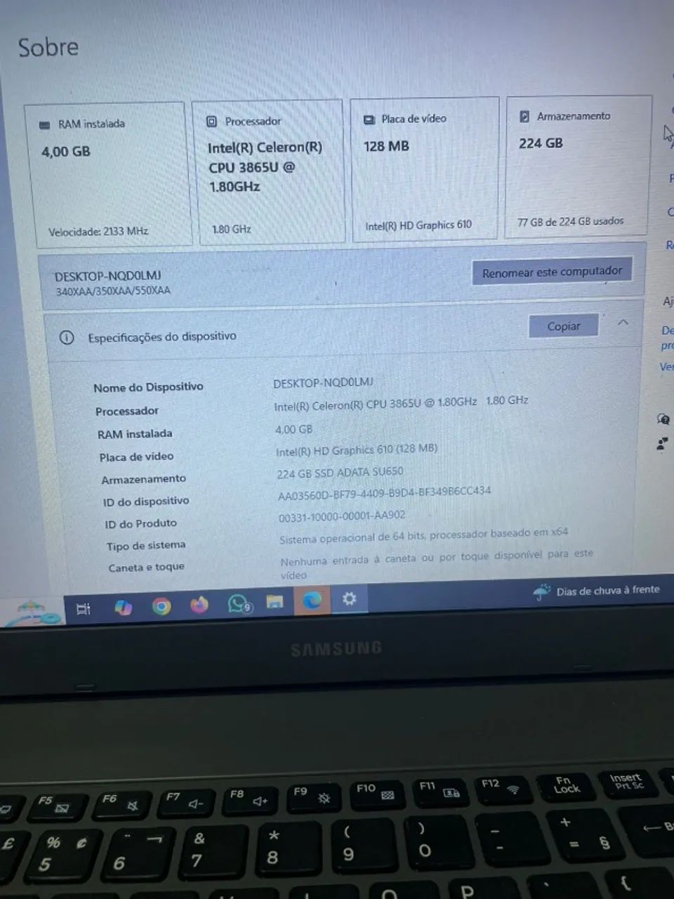 Notebook Samsung NP350XAA - Foto 4