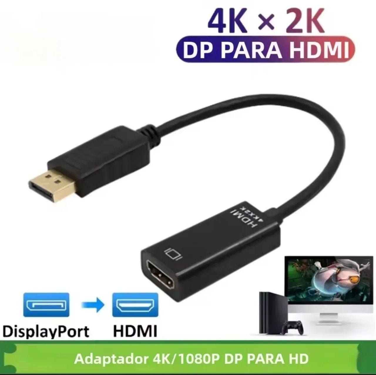 Conversor DisplayPort(DP) para HDMI - Foto 5