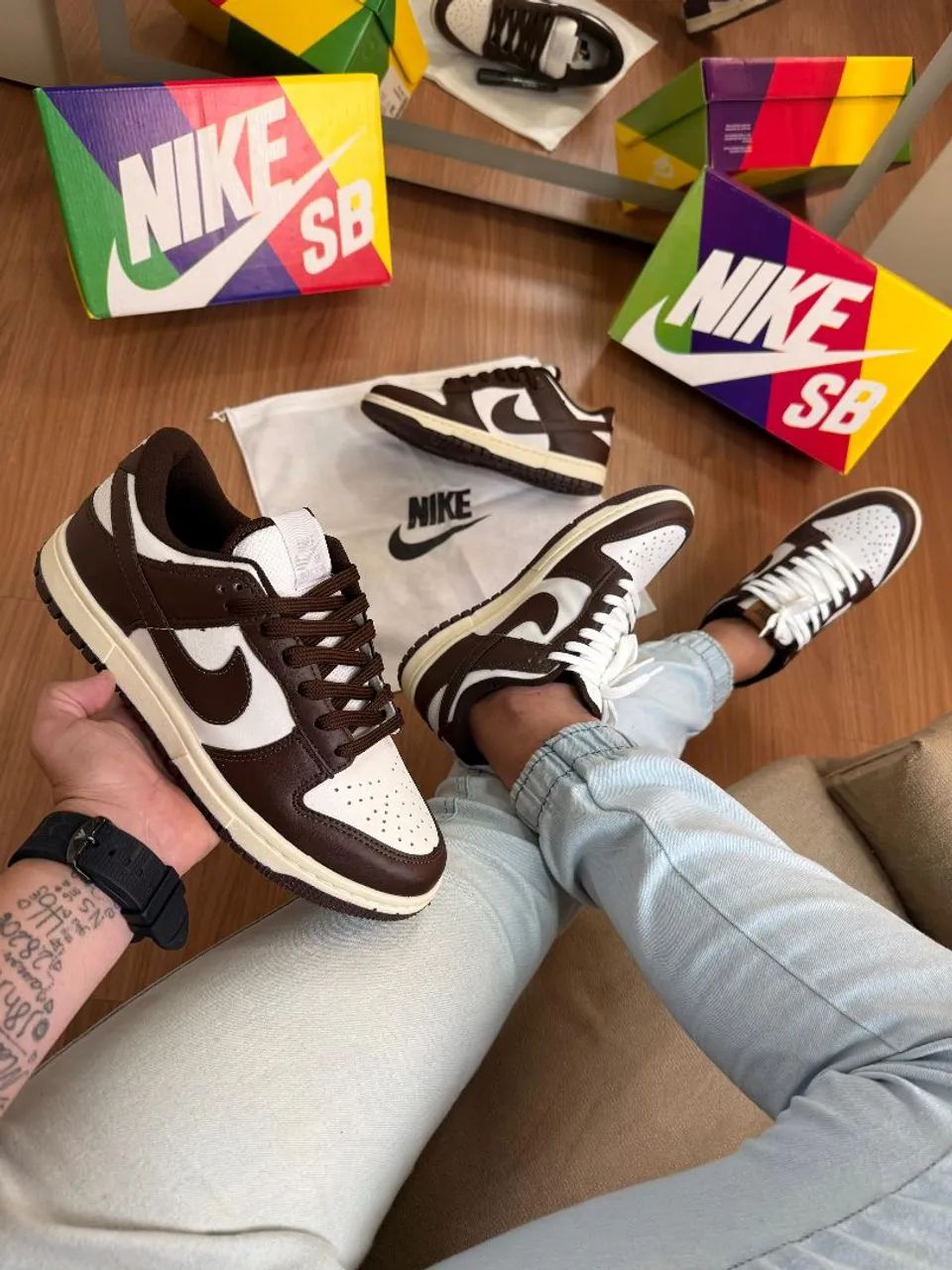 Nike dunk lançamento marron - Foto 4