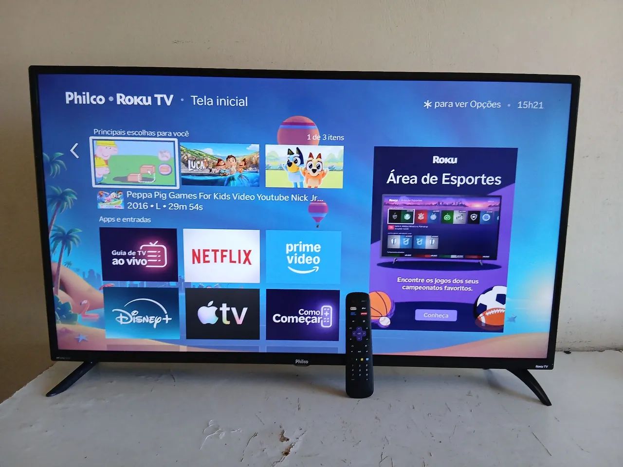 Smart tv de 43 pol nova