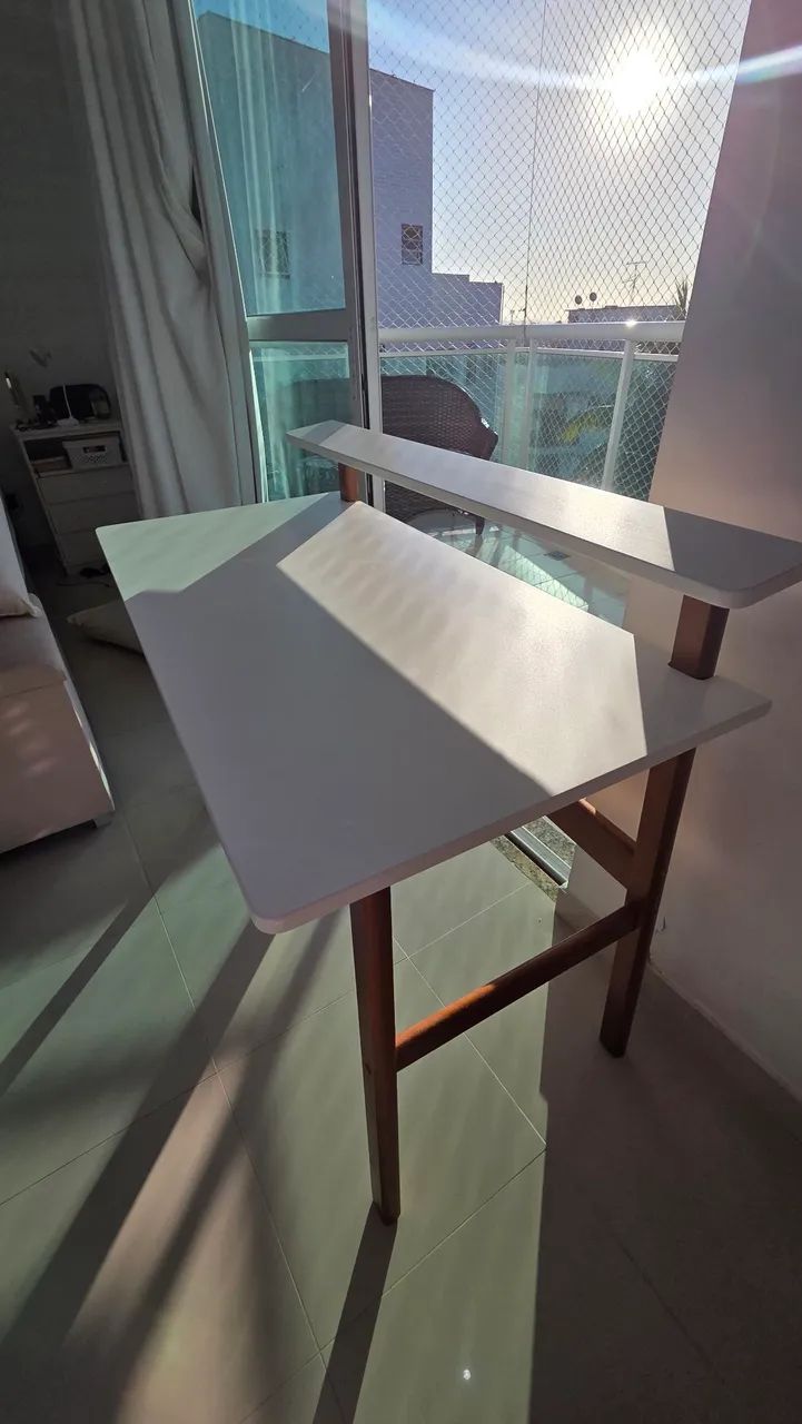 Mesa branco para estudos/trabalho - Foto 2
