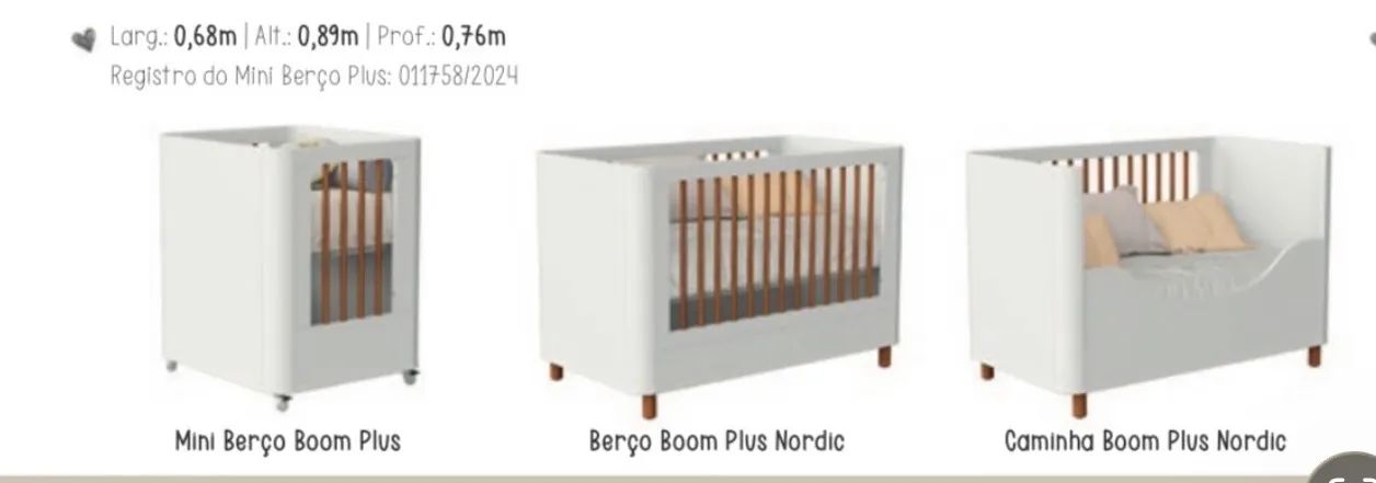 Berço evolutivo 3 em 1