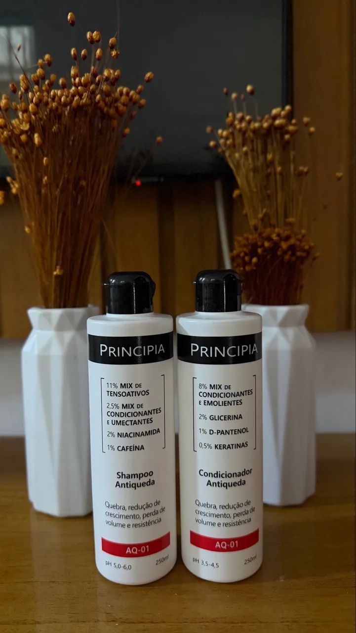 Shampoo e condicionador antiqueda