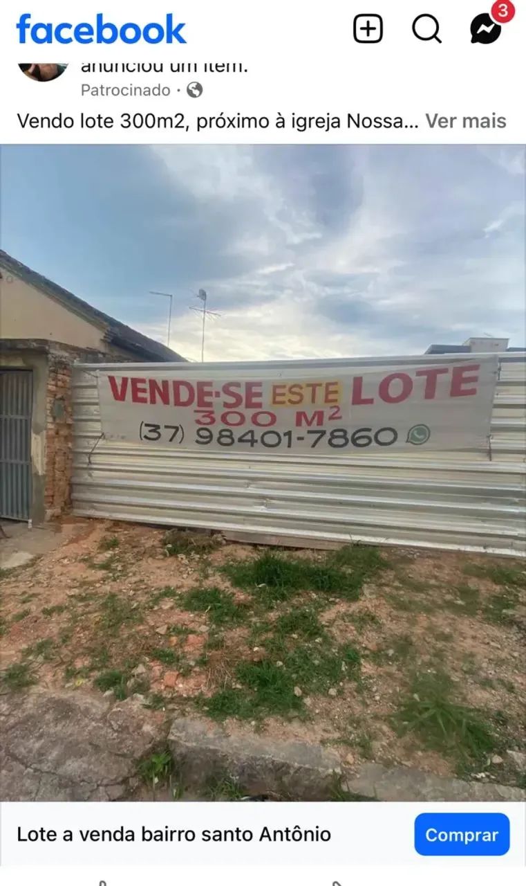 Vendo Lote com 300m2 na rua Pará - Perto do Centro - Foto 3