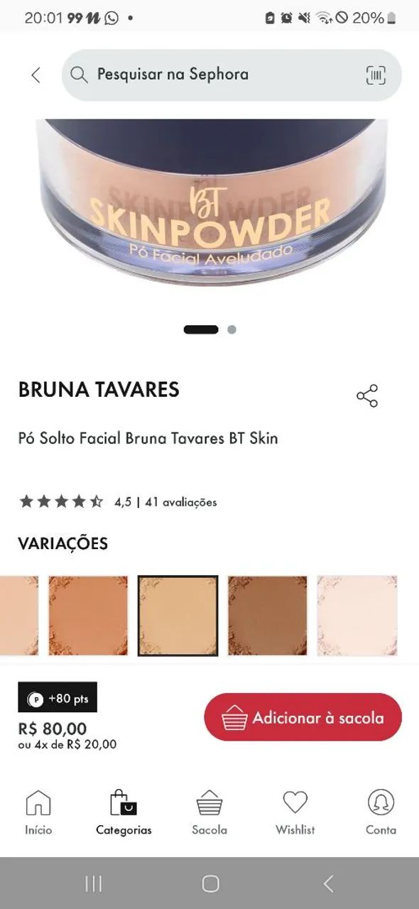Pó solto Bruna tavares original  - Foto 3