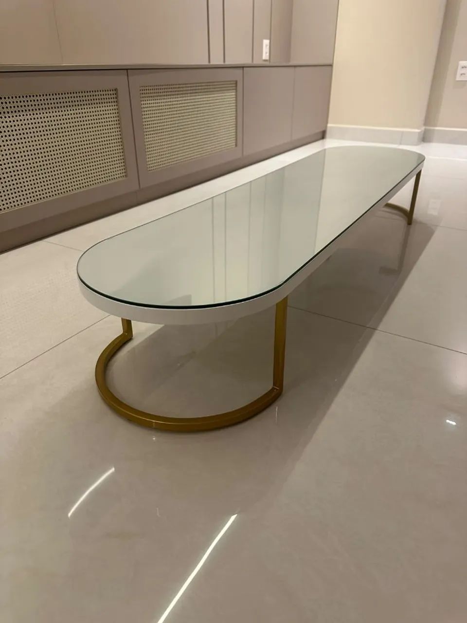 Mesa de centro em laca branca - Foto 2