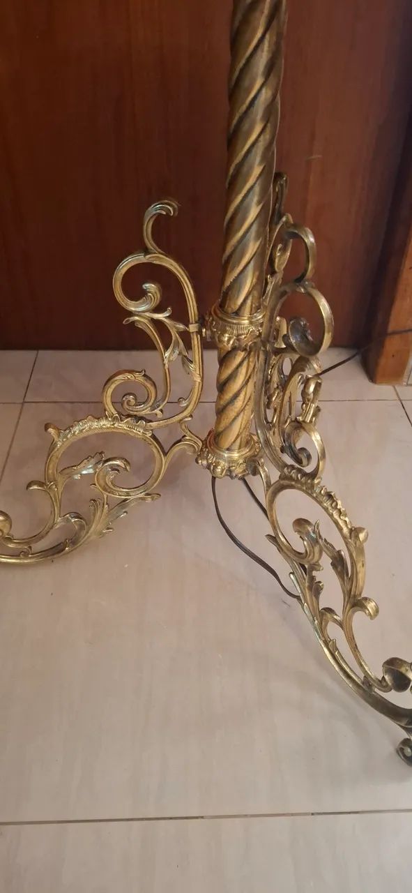 Abajur de chão bronze  - Foto 2