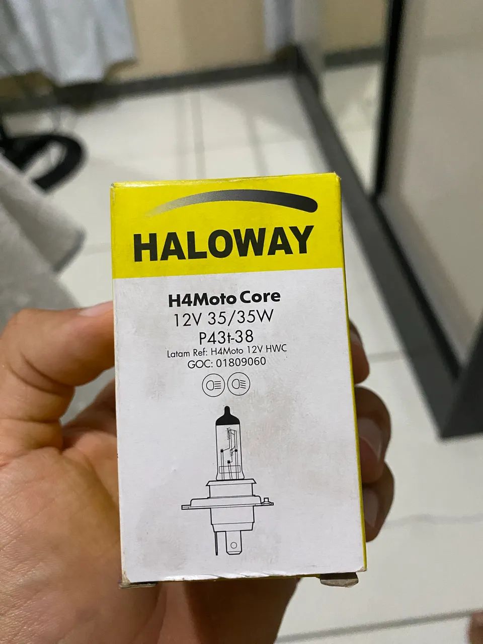 Lâmpada para moto