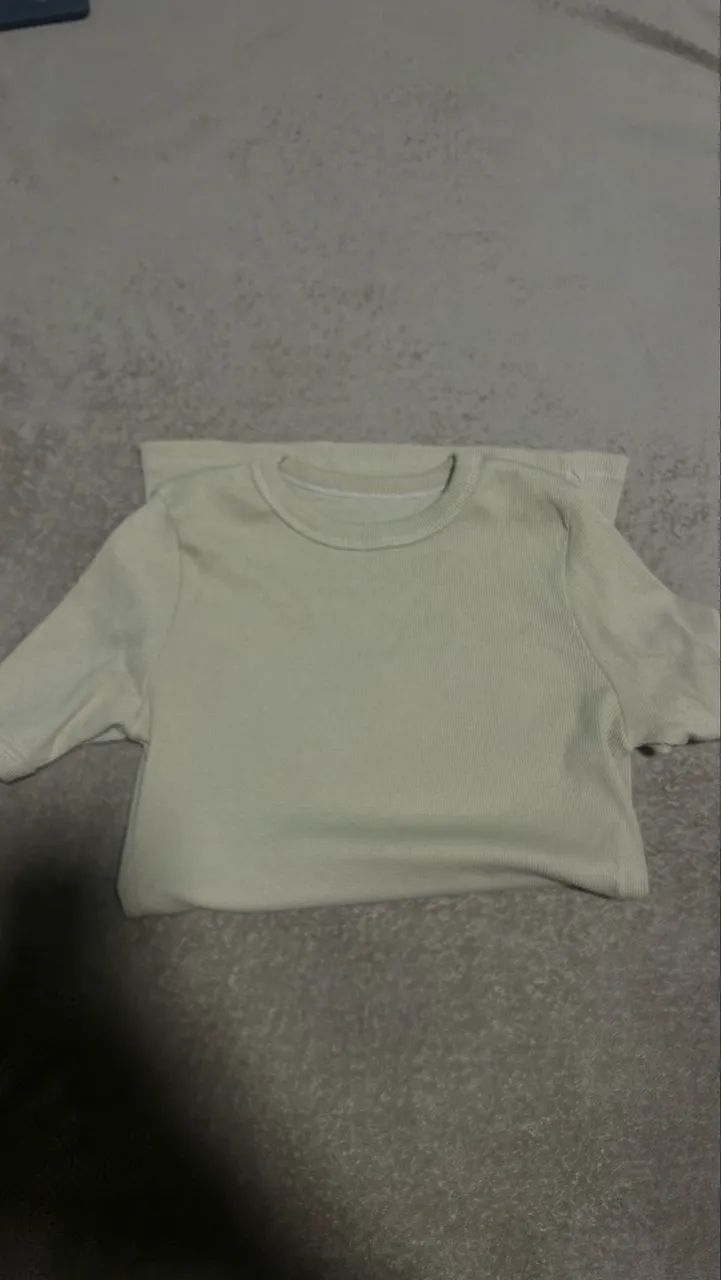 Camisa canelada creme - Foto 2