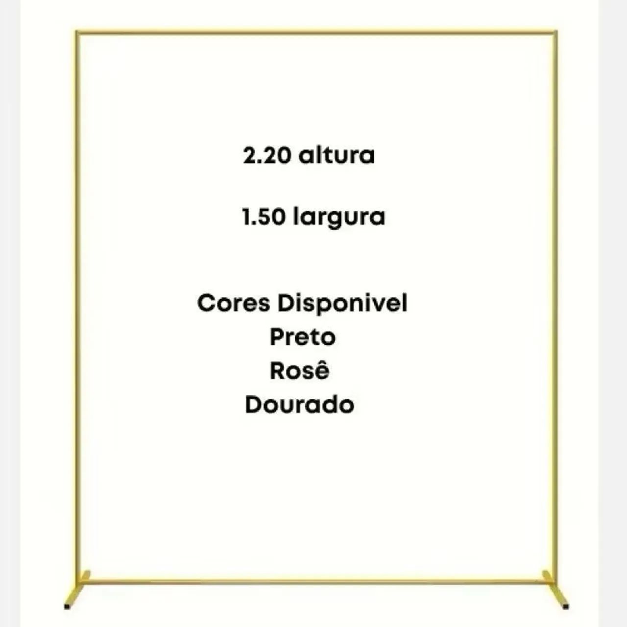 Arco retangular para eventos