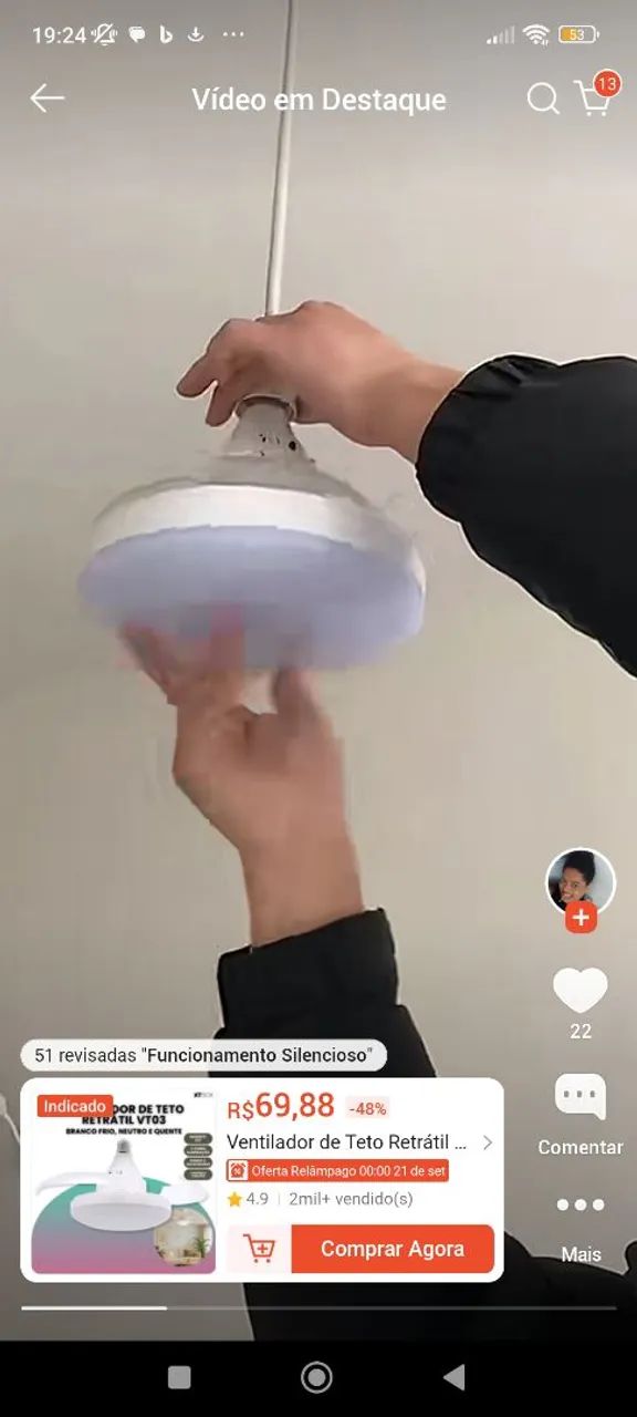 Ventilador de teto  - Foto 2
