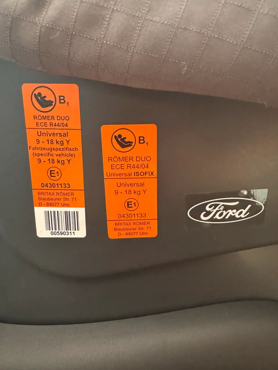 Cadeirinha infantil BRITAX / FORD para carro com isofix - Foto 4