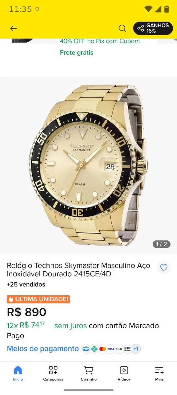 Relógio Technos  - Foto 2