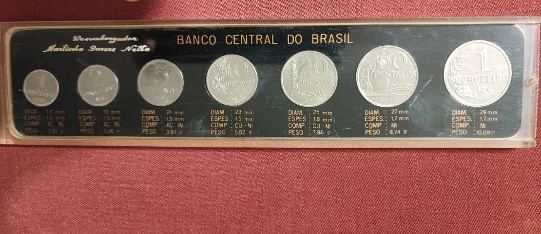 Set de Moedas 1967 com  Prova de 1Cruzeiro - Foto 3