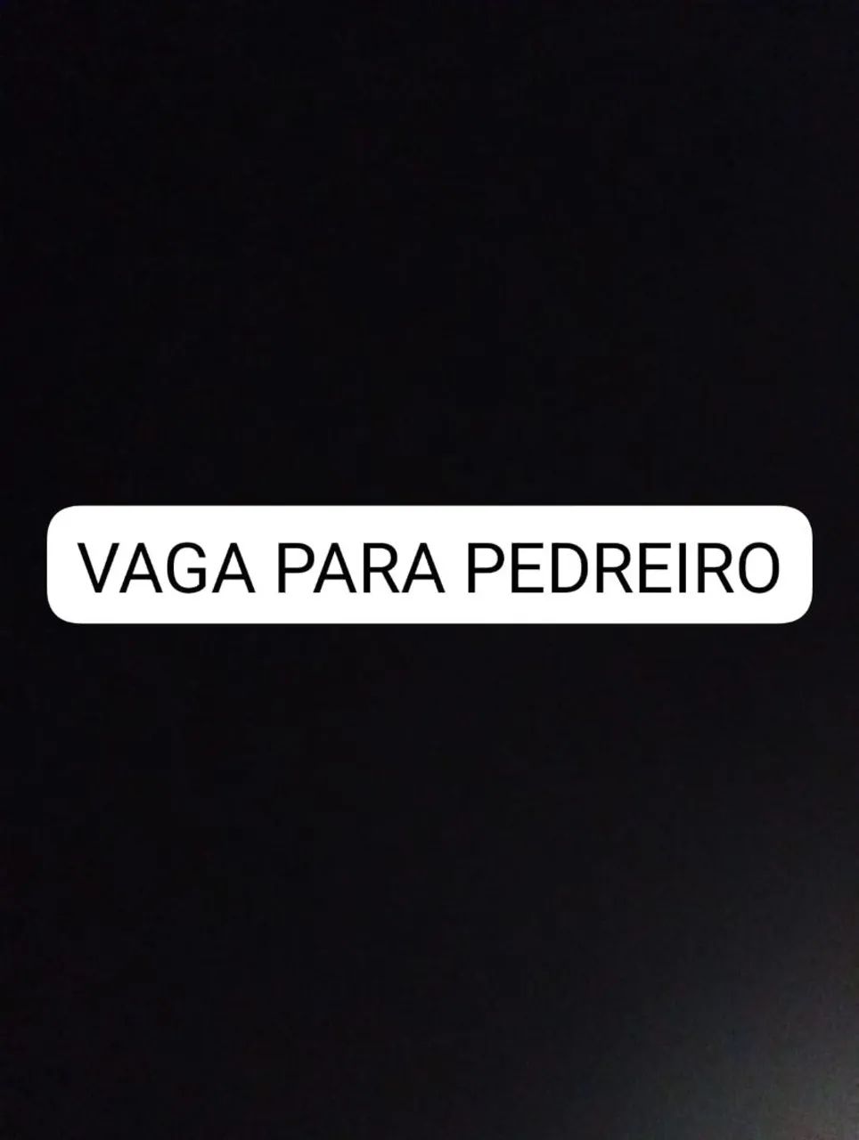 Vaga para pedreiro 
