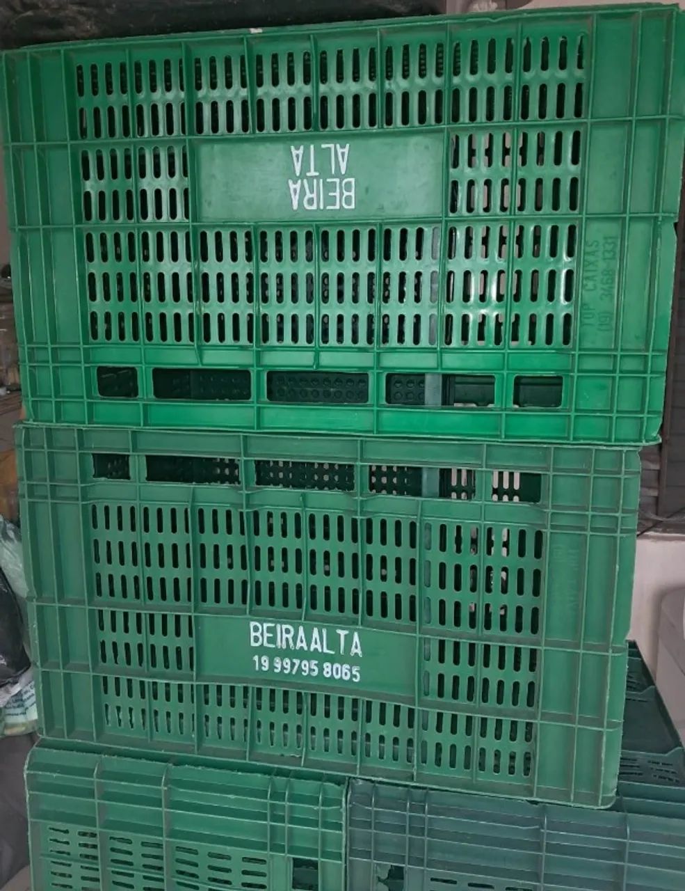 Kit 7 caixas de mercado