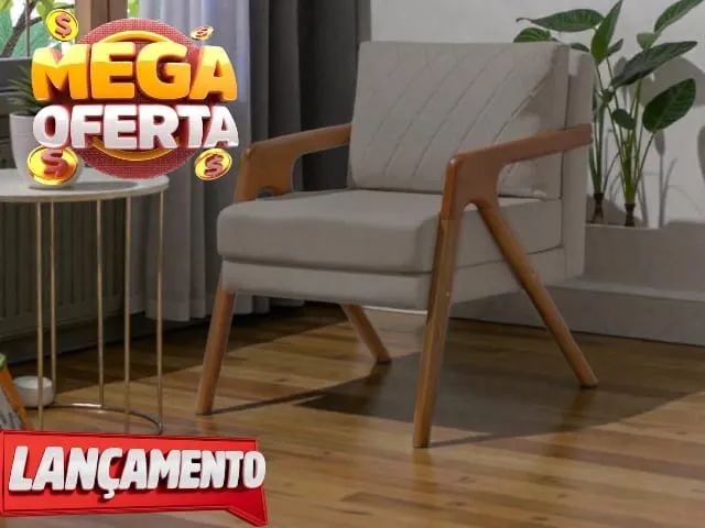 Poltrona em Madeira de Tauari CAMPEÃO EM VENDAS