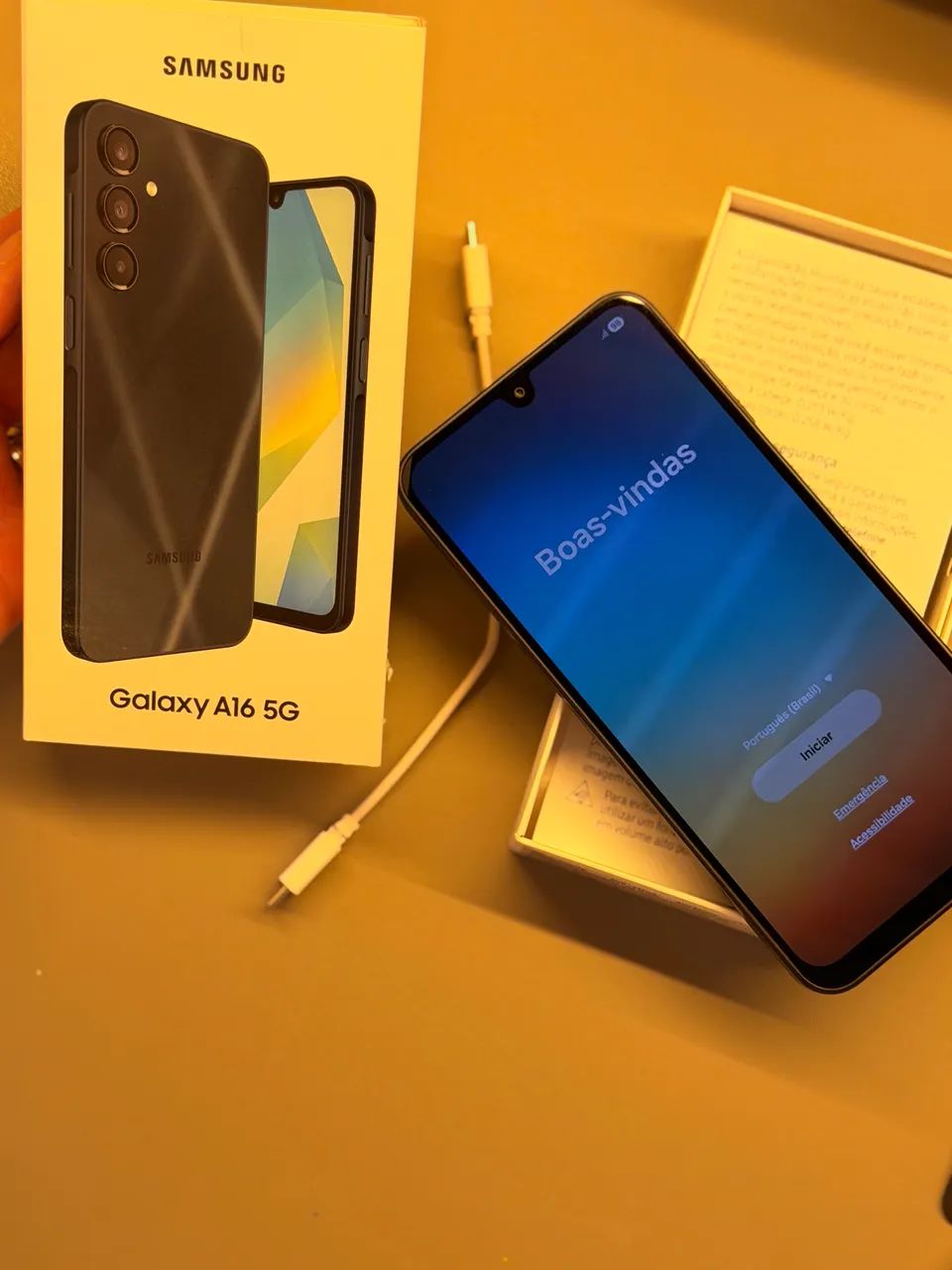 Celular Samsung Galaxy A16 256gb com relógio - novo - Foto 2