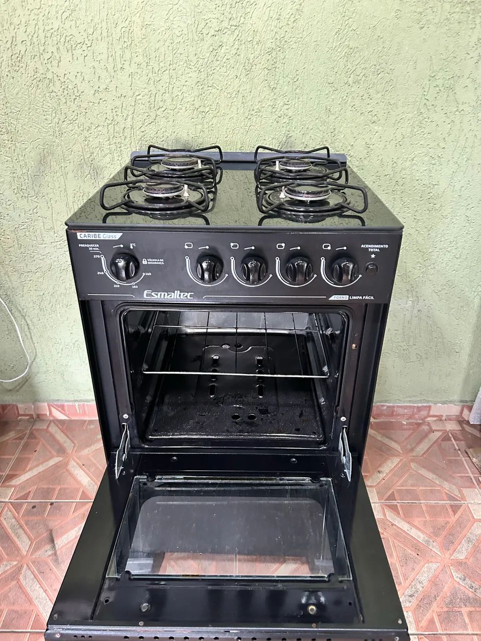 Fogão mesa de vidro 4 bocas automático  - Foto 3
