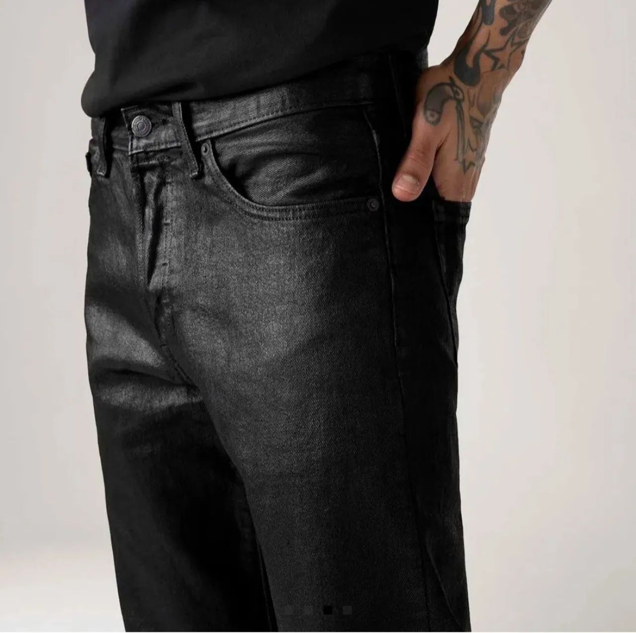 Calça Jeans Levi's® 501® Original Preta - Foto 3